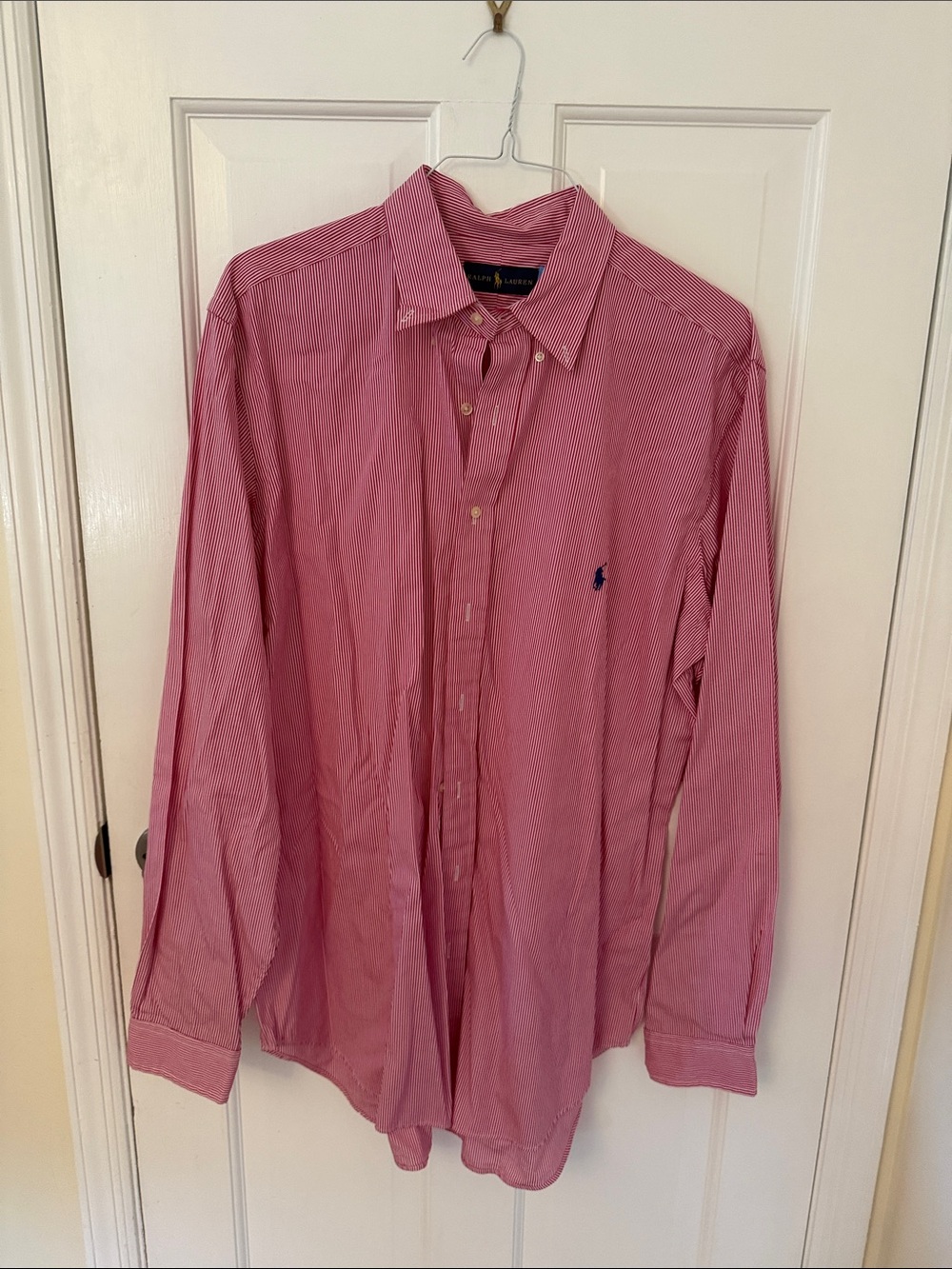 Polo by Ralph Lauren Striped Pink Button-Down Shirt